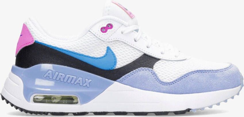 Nike air max systm sneakers wit blauw kinderen