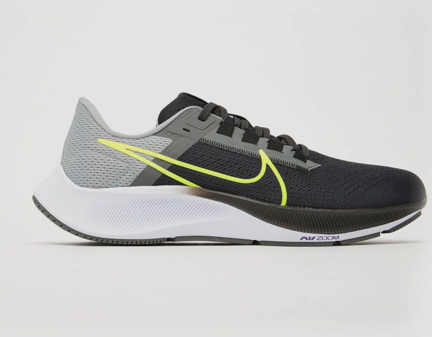 Nike air zoom pegasus 38 hardloopschoenen grijs geel heren