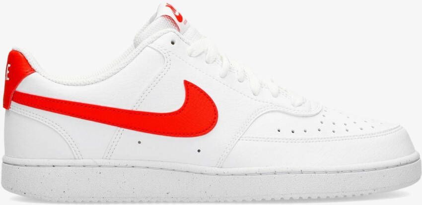 Nike court vision low sneakers wit rood heren