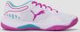 PUMA Solar Smash Sportschoenen Padel Smashcourt White Purple - Thumbnail 3