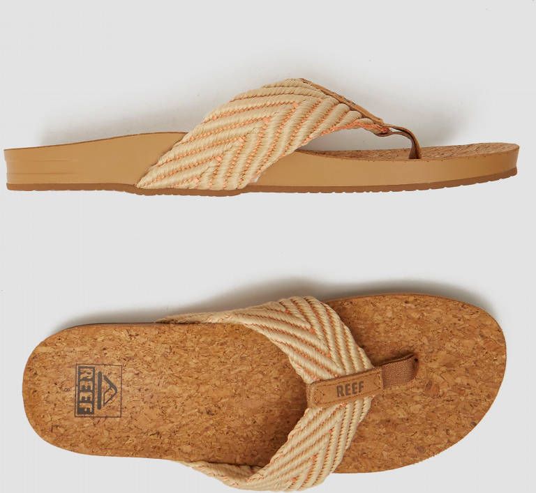 Reef cushion strand slippers zwart dames