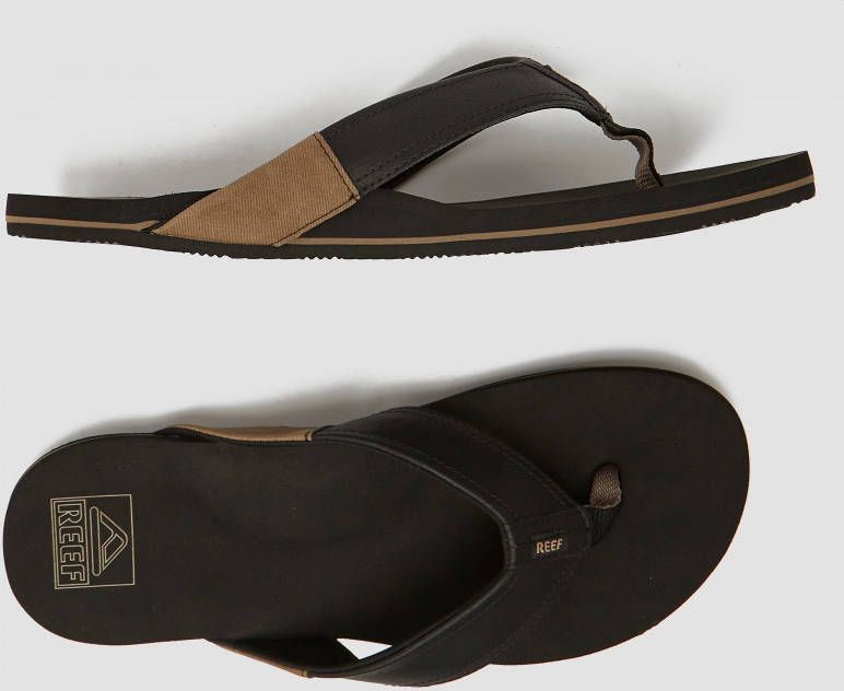 Reef newport slippers zwart heren