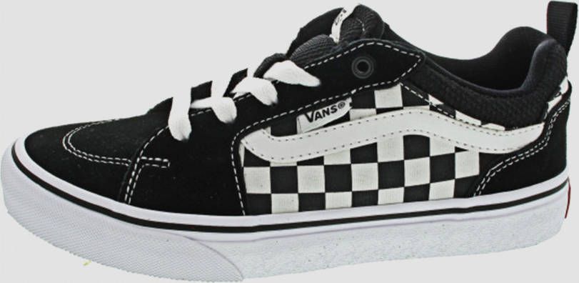 Vans filmore woven check sneakers zwart kinderen