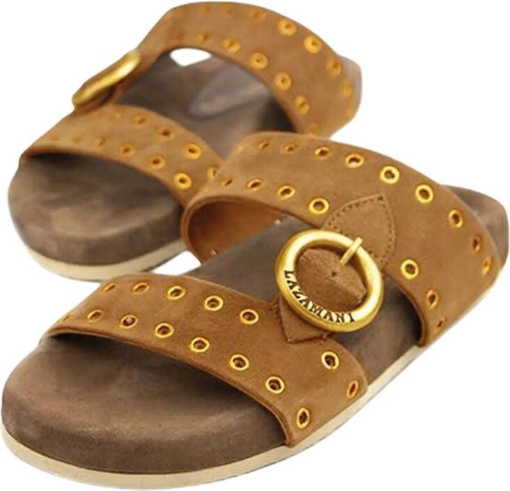 Lazamani Two Straps One Buckle Slippers Dames