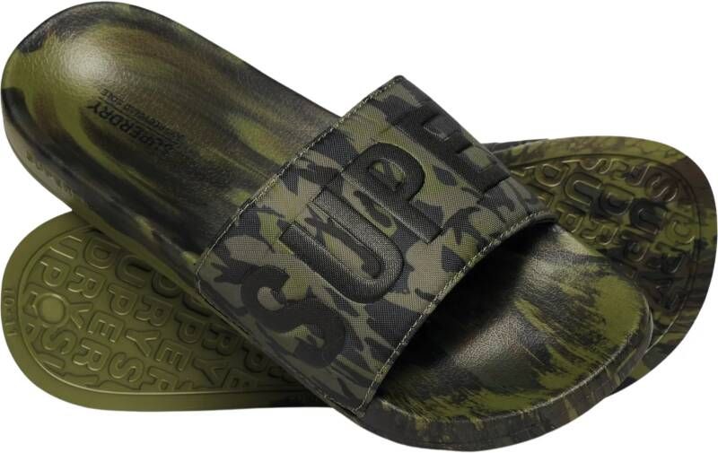 Superdry Vegan Camo Badslippers Heren