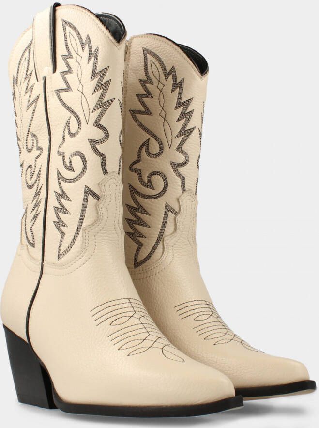 MW RED-RAG Beige western boots | 77380