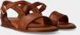 Red-Rag Red Rag Sandalen Dames Damesschoenen Leer Sleehak hoogte 4 cm 79370 Cognac - Thumbnail 4