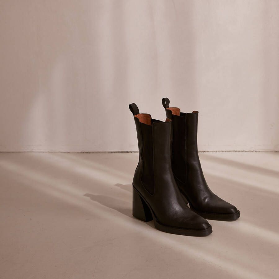 MW RED-RAG Zwarte chelsea boots | 77390