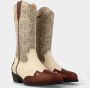 Red-rag 11242 Beige Combi Fantasy Western boots - Thumbnail 1