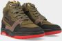 RED-RAG Hoge Groene Sneakers | 13625 - Thumbnail 2