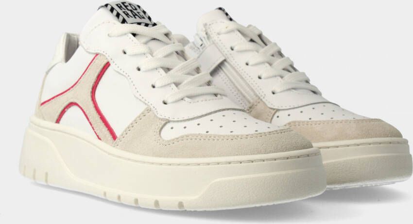 Red-rag 13314 122 White Nappa Lage sneakers