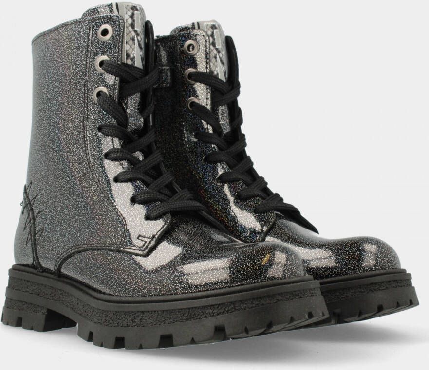 RED-RAG Zwarte boots glitter | 12476