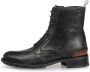 Floris van Bommel SFW-50028-10-07 Volwassenen VeterlaarzenHoge sneakersDames veterschoenenHalf-hoge schoenen Zwart - Thumbnail 3