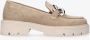 Tango | Bee bold 4-i beige suede loafer matching sole - Thumbnail 5