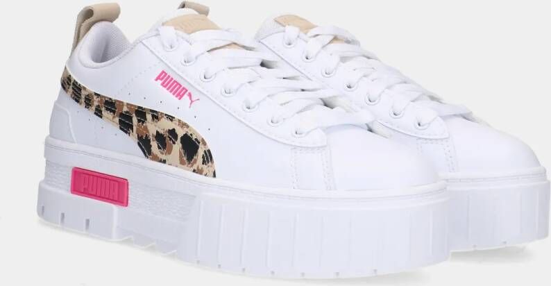 Puma Mayze Animal White Pink dames sneakers