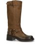 Sacha Dames PRE-ORDER Cognac buckle biker boots - Thumbnail 2