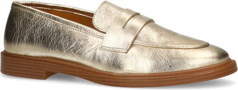 Sacha Gouden leren penny loafer