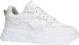 Sacha Dames Witte leren chunky sneakers met croco details - Thumbnail 2