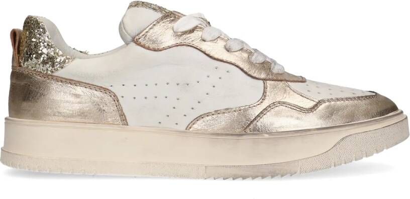 Sacha Dames Gouden metallic sneakers met glitters