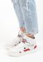 Sacha Dames Hoge witte nubuck sneakers - Thumbnail 2