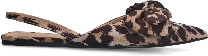 Sacha Leopard slingbacks met strik