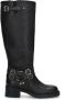 Sacha Dames PRE-ORDER Zwarte wide fit buckle biker boots - Thumbnail 2