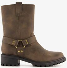 Blue Box dames biker boots bruin