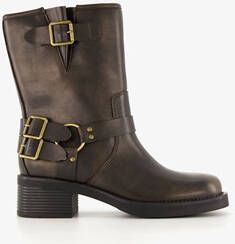 Blue Box dames biker boots bruin