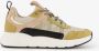 BLUE BOX dames dad sneakers groen beige Uitneembare zool - Thumbnail 2