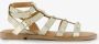 Blue Box dames sandalen goud met studs - Thumbnail 2