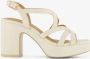 BLUE BOX dames sandalen met hak beige - Thumbnail 2