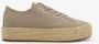 BLUE BOX dames sneakers met jute details Beige - Thumbnail 2