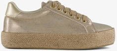 Blue Box dames sneakers met jute zool goud