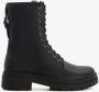 BLUE BOX dames veterboots met decoratieve gesp Zwart - Thumbnail 2