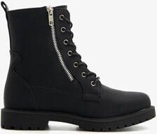 Blue Box dames veterboots zwart