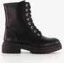 BLUE BOX dames veterboots zwart - Thumbnail 2