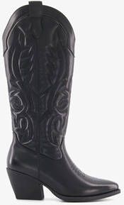 Blue Box dames western boots zwart