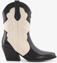 Blue Box dames western boots zwart wit