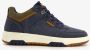 BLUE BOX hoge heren sneakers blauw cognac Uitneembare zool - Thumbnail 2