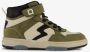 BLUE BOX hoge jongens sneakers groen beige Uitneembare zool - Thumbnail 2