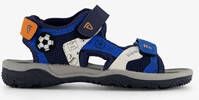 Blue Box jongens sandalen met voetbal blauw