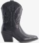 BLUE BOX lage dames cowboy western boots zwart - Thumbnail 2