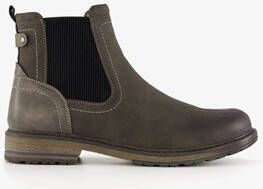 Blue Box leren heren chelsea boots grijs