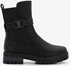 Blue Box meisjes biker boots zwart