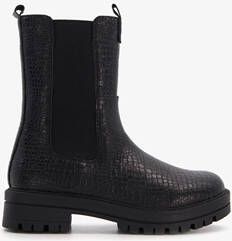 Blue Box meisjes chelsea boots met crocoprint