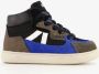 Braqeez hoge suede jongens sneakers zwart blauw Uitneembare zool - Thumbnail 2