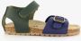 Braqeez leren jongens sandalen blauw groen - Thumbnail 2