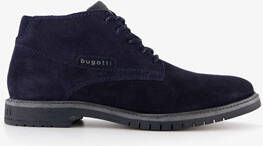 Bugatti hoge suede heren veterschoenen blauw