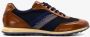 Bugatti leren heren sneakers cognac Uitneembare zool - Thumbnail 2