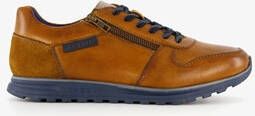 Bugatti leren heren sneakers cognac bruin